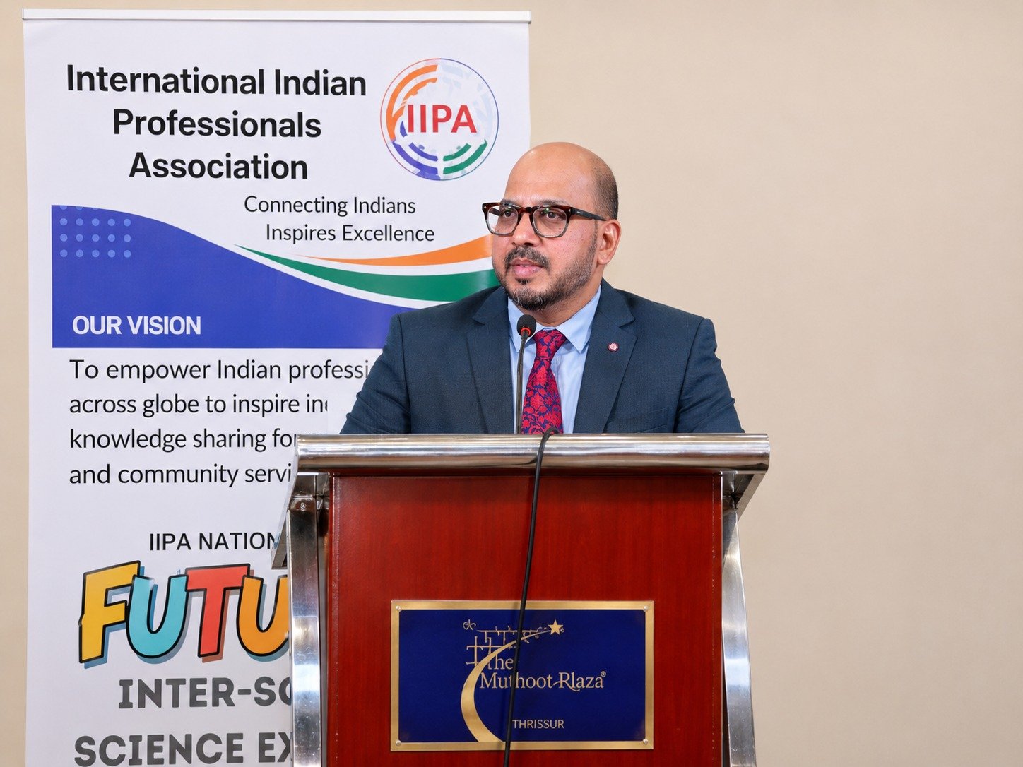 Addressing Students, Teachers and Parents at Interschool Science fair Concluding Ceremony